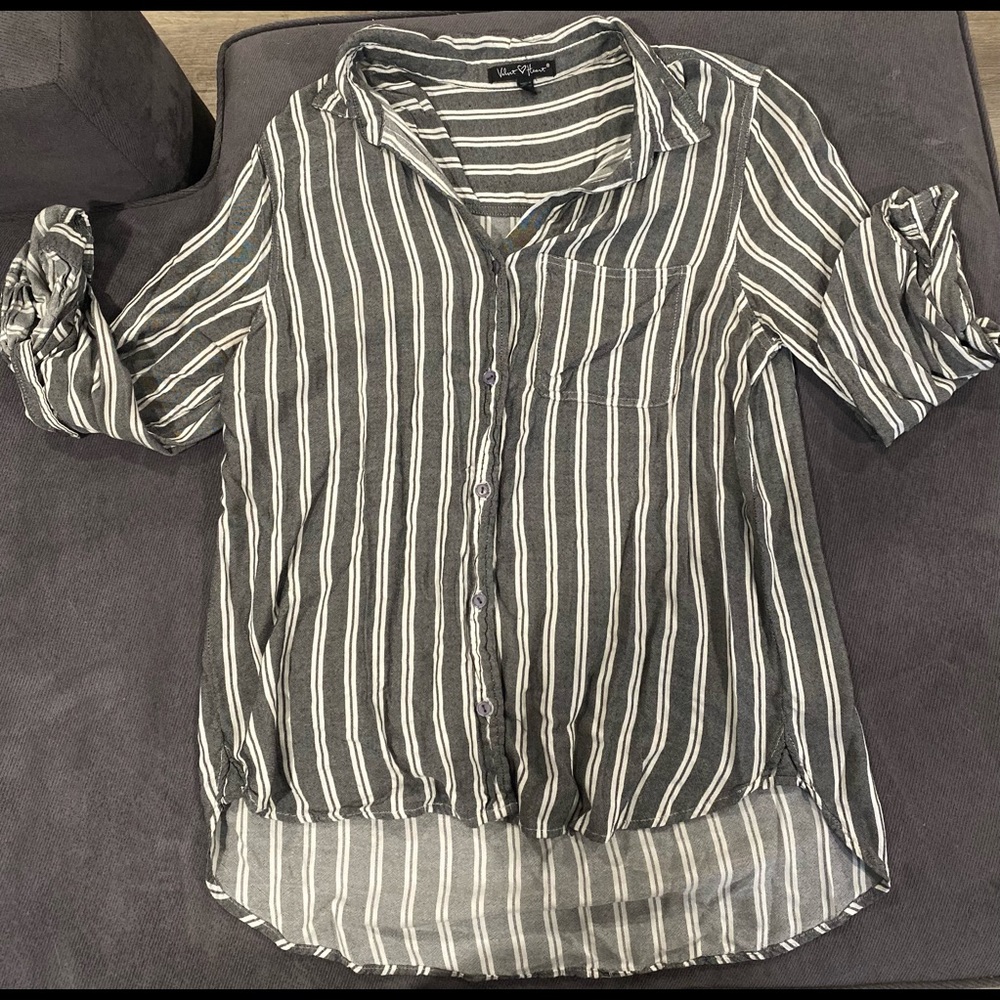 Striped button down shirt